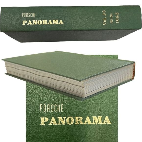 Porsche Panoramic Hardcover Bounded Magazines Vintage 1985 July-Dec & 30th Anni - Picture 2 of 12